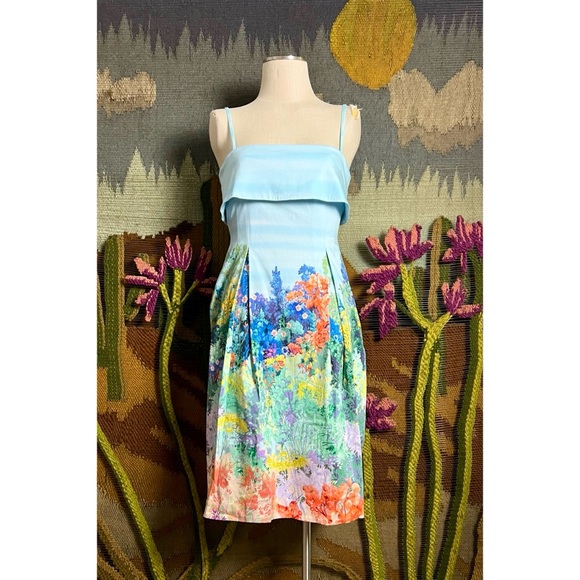 Anthropologie Sleeveless Fold-over Whimsical Dress XSP - Picture 6 of 16